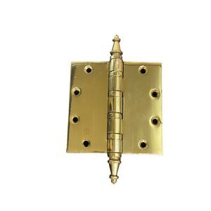 Vintage HAGER 5” heavy duty door solid brass hinge